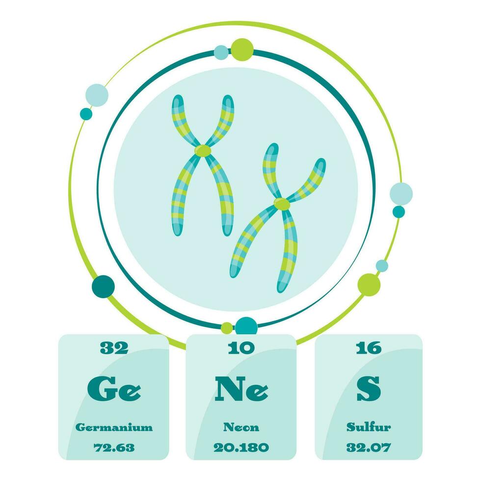 genetica dna biochemie vector illustratie grafisch icoon