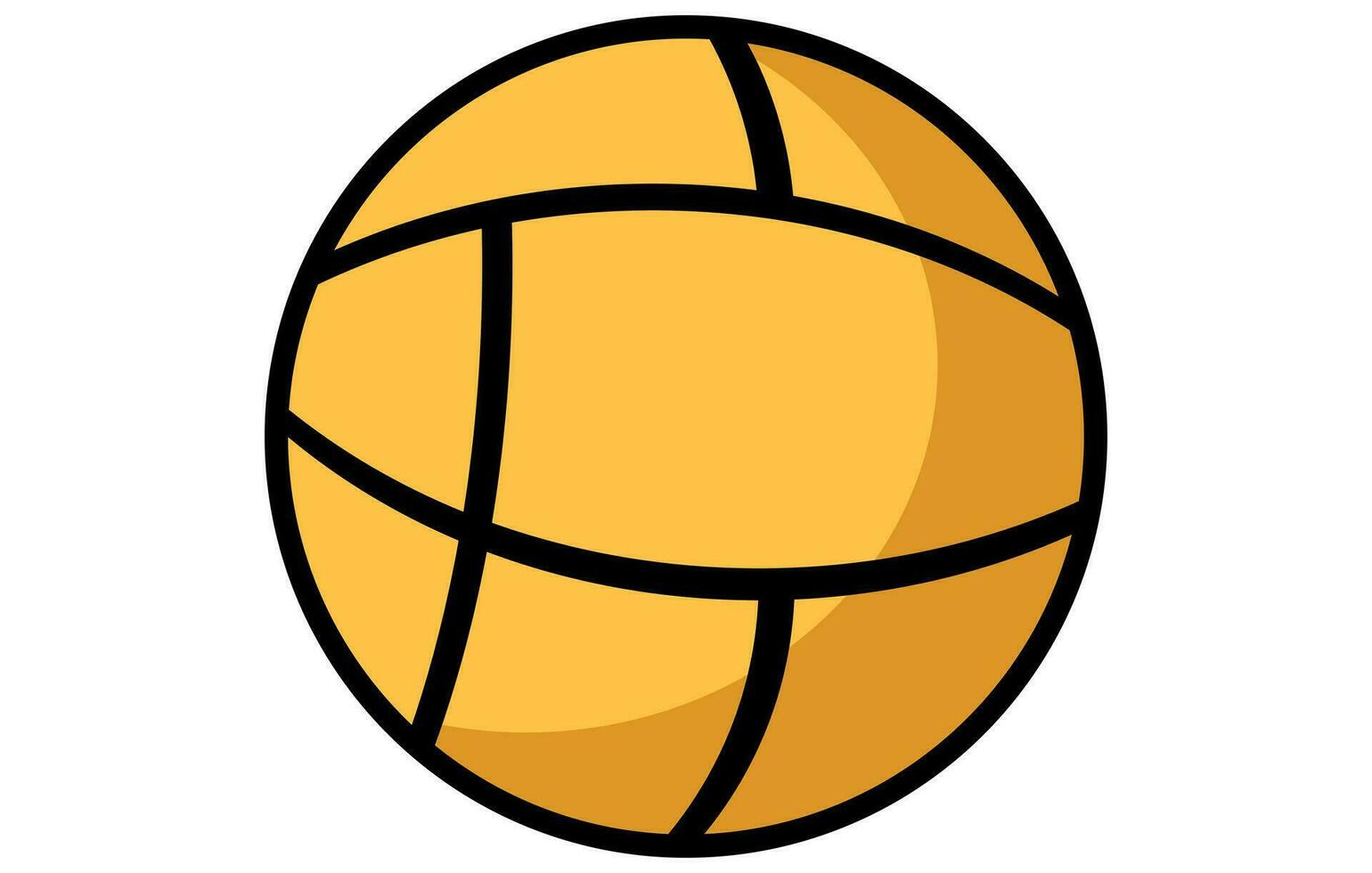 volleybal vlak icoon vector, volleybal bal tekenfilm vector illustratie.