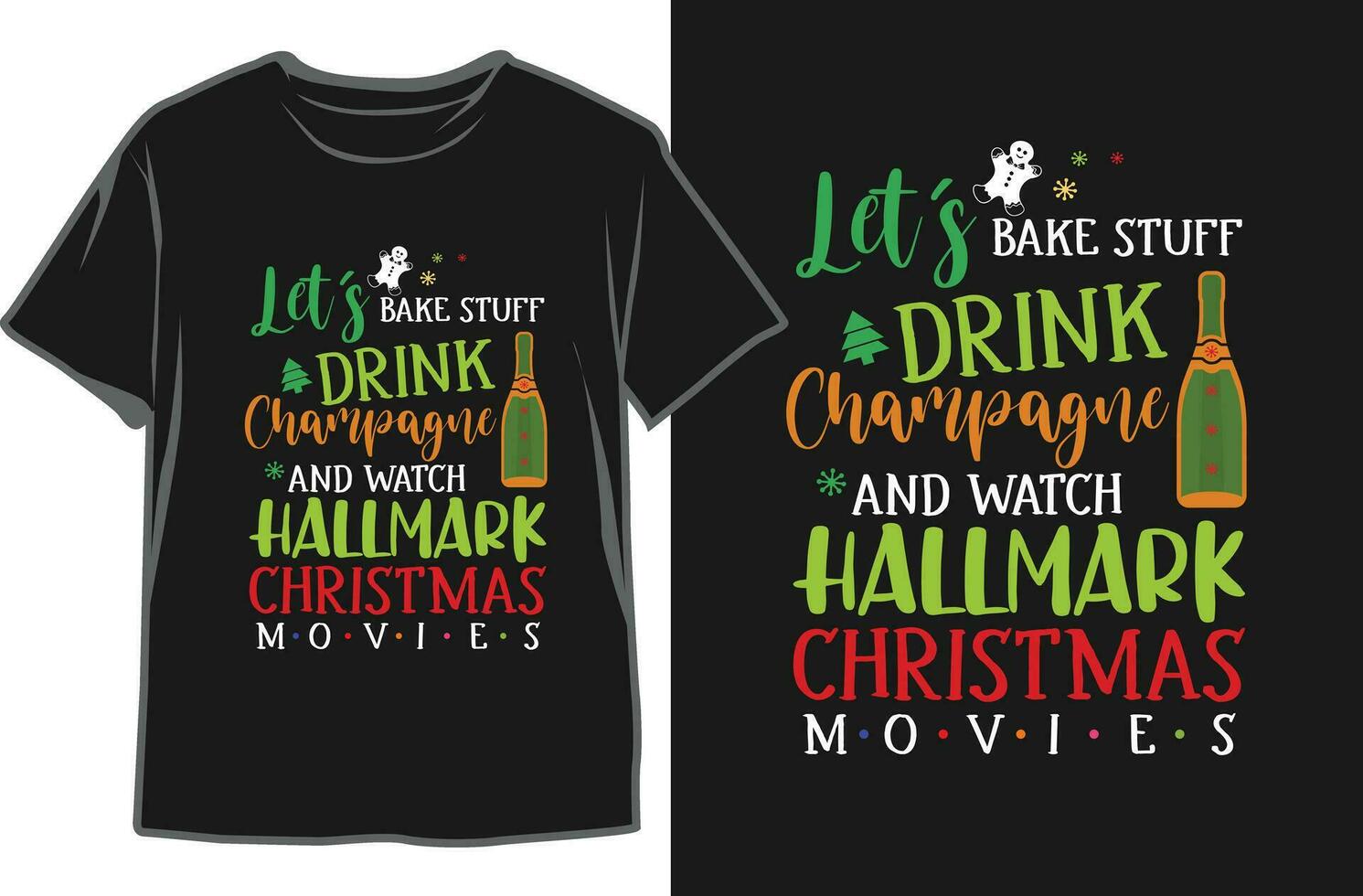 Kerstmis t-shirt ontwerp. Kerstmis dranken t-shirt vector