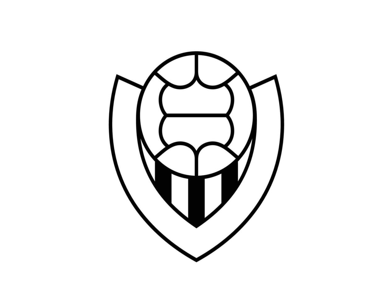 vikingur reykjavik club logo symbool zwart IJsland liga Amerikaans voetbal abstract ontwerp vector illustratie