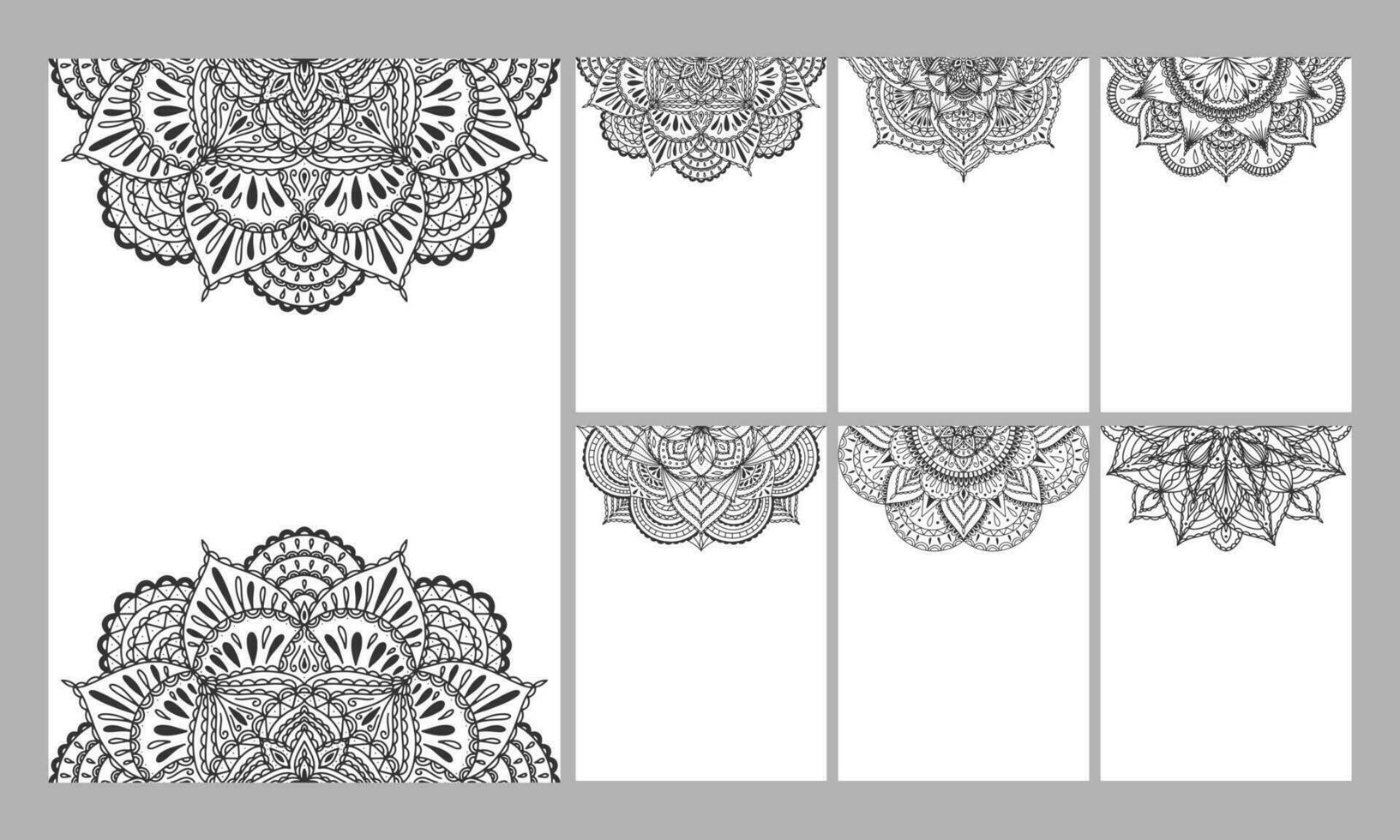 vector mandala sjabloon voor decoratie uitnodiging, kaarten, bruiloft, logo's, omslag, brochure, folder, banier