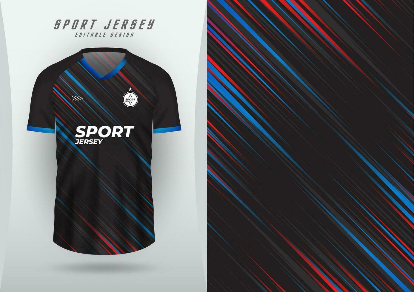 achtergrond voor sport, Jersey, Amerikaans voetbal, rennen Jersey, racing Jersey, wielersport, zwart textuur, patroon, diagonaal verloop, met blauw, rood. vector