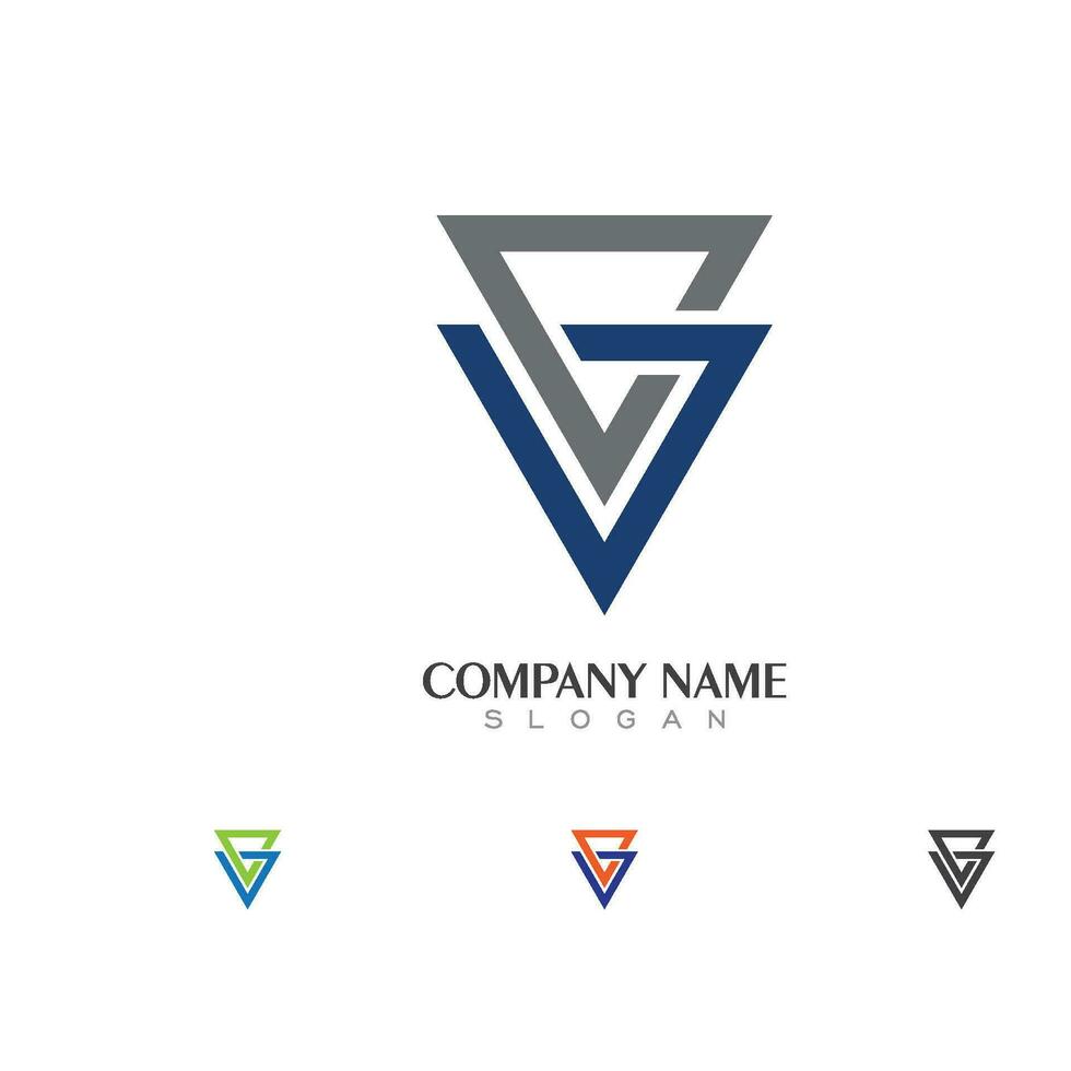 v brief logo sjabloon vector