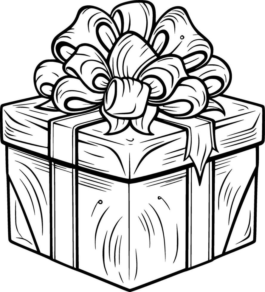 Kerstmis geschenk kleur boek illustratie vector