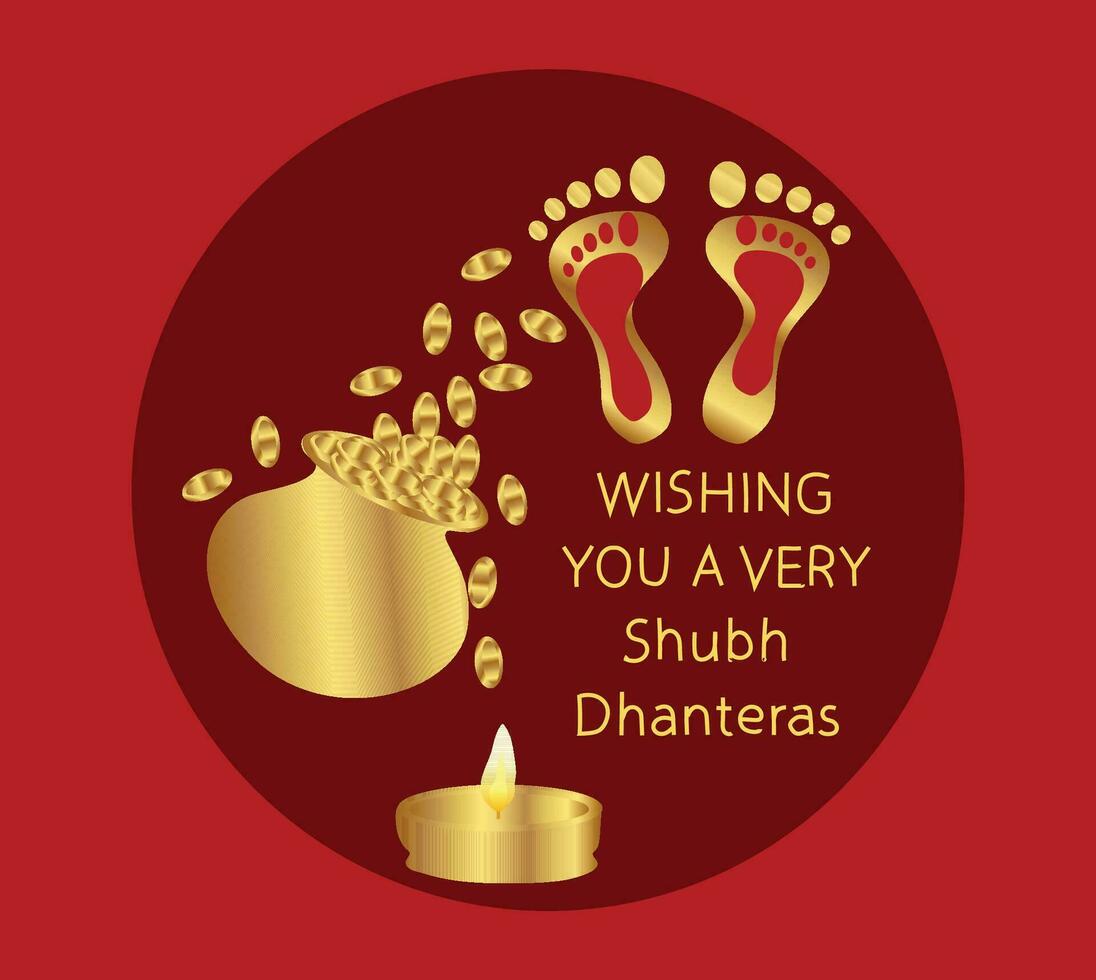 gelukkig dhanteras vector