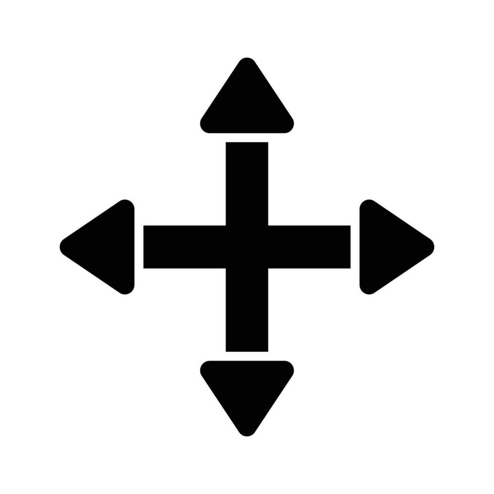vier manier richting pijl teken, weg teken richting icoon, vector illustratie