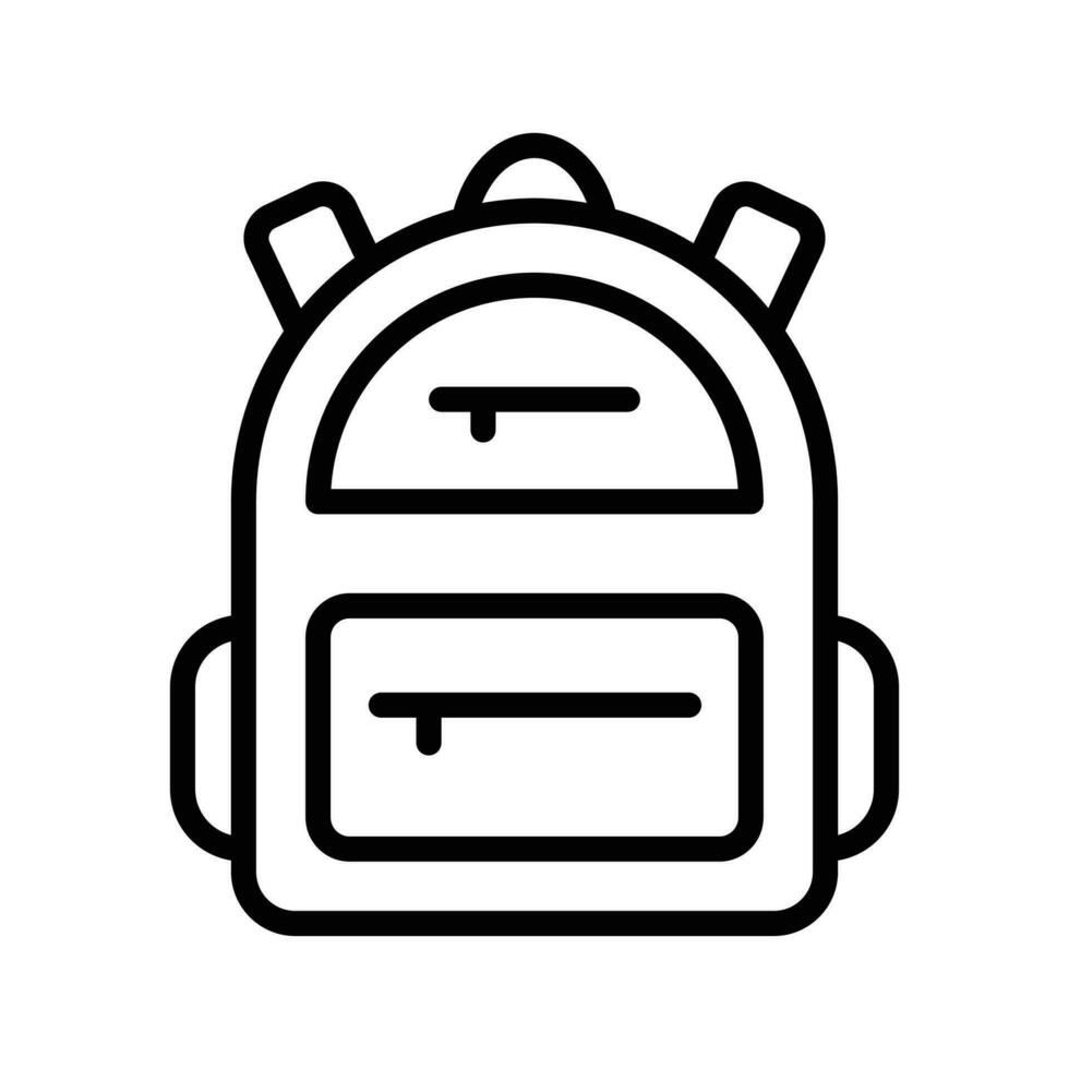 krijgen uw handen Aan deze voorzichtig bewerkte icoon van school- zak modieus ontwerp vector