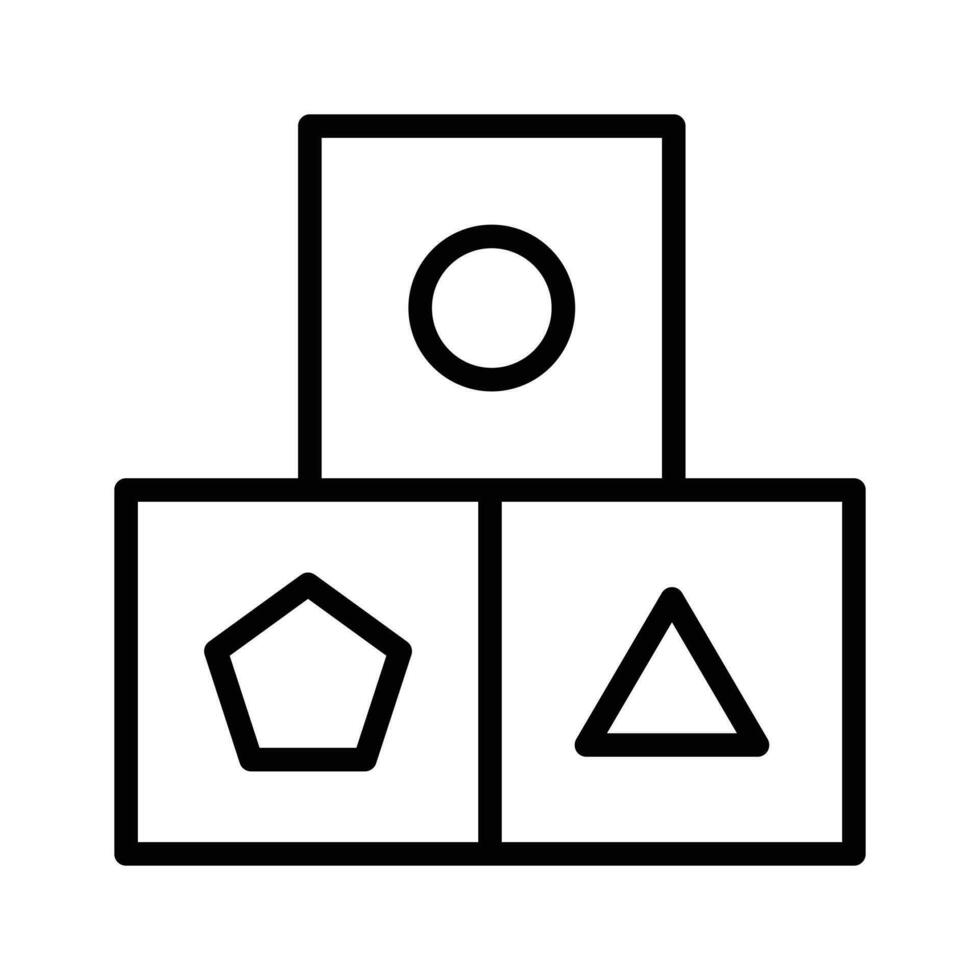 kinderen spelen blokken of kubussen vector ontwerp geïsoleerd Aan wit achtergrond