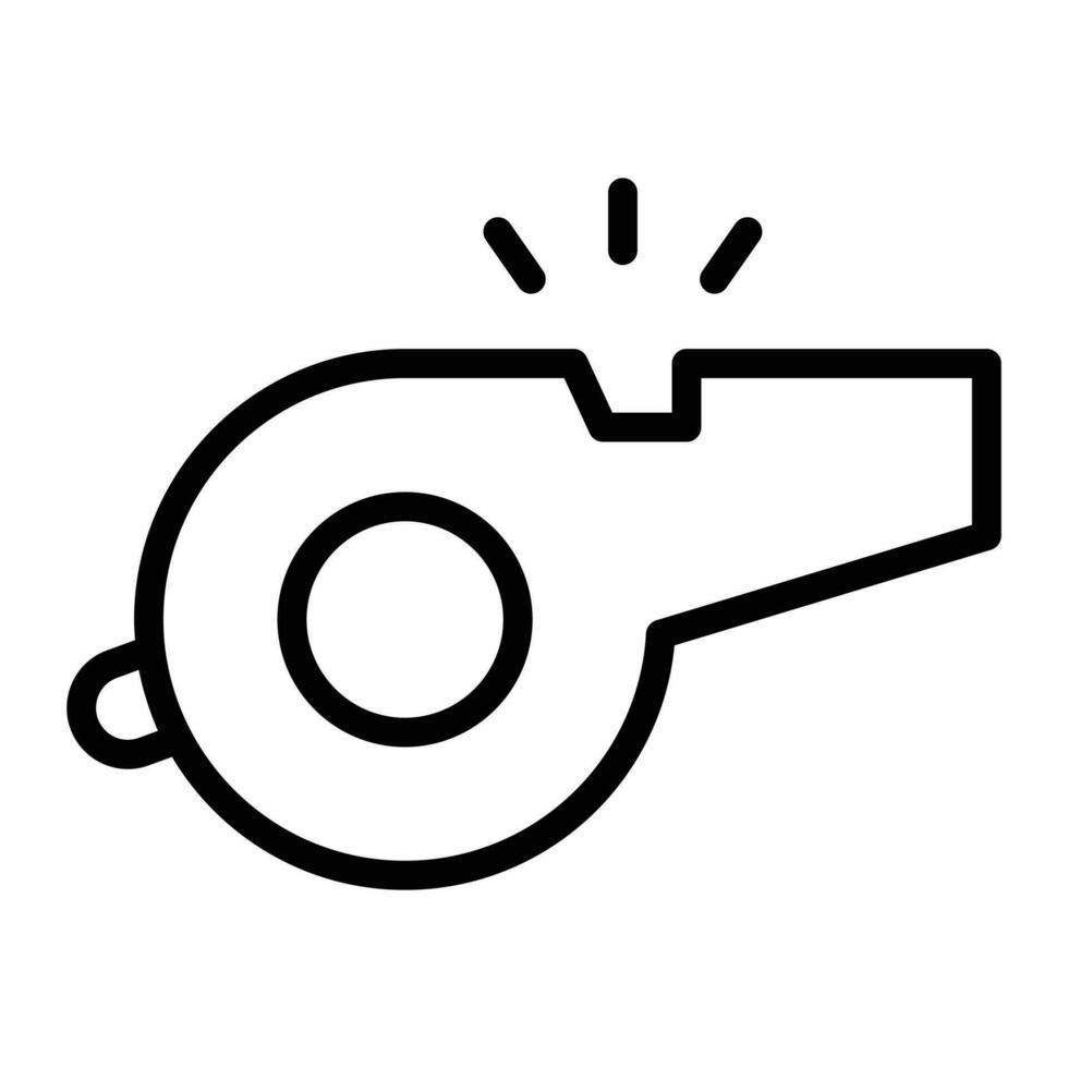 downloaden deze premie icoon van fluit, een scheidsrechter fluiten vector ontwerp