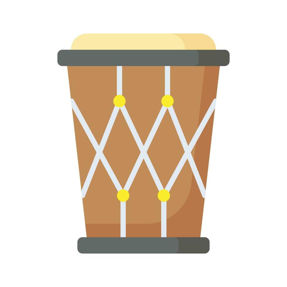 prachtig ontworpen icoon van djembe in modern stijl, klaar naar gebruik vector