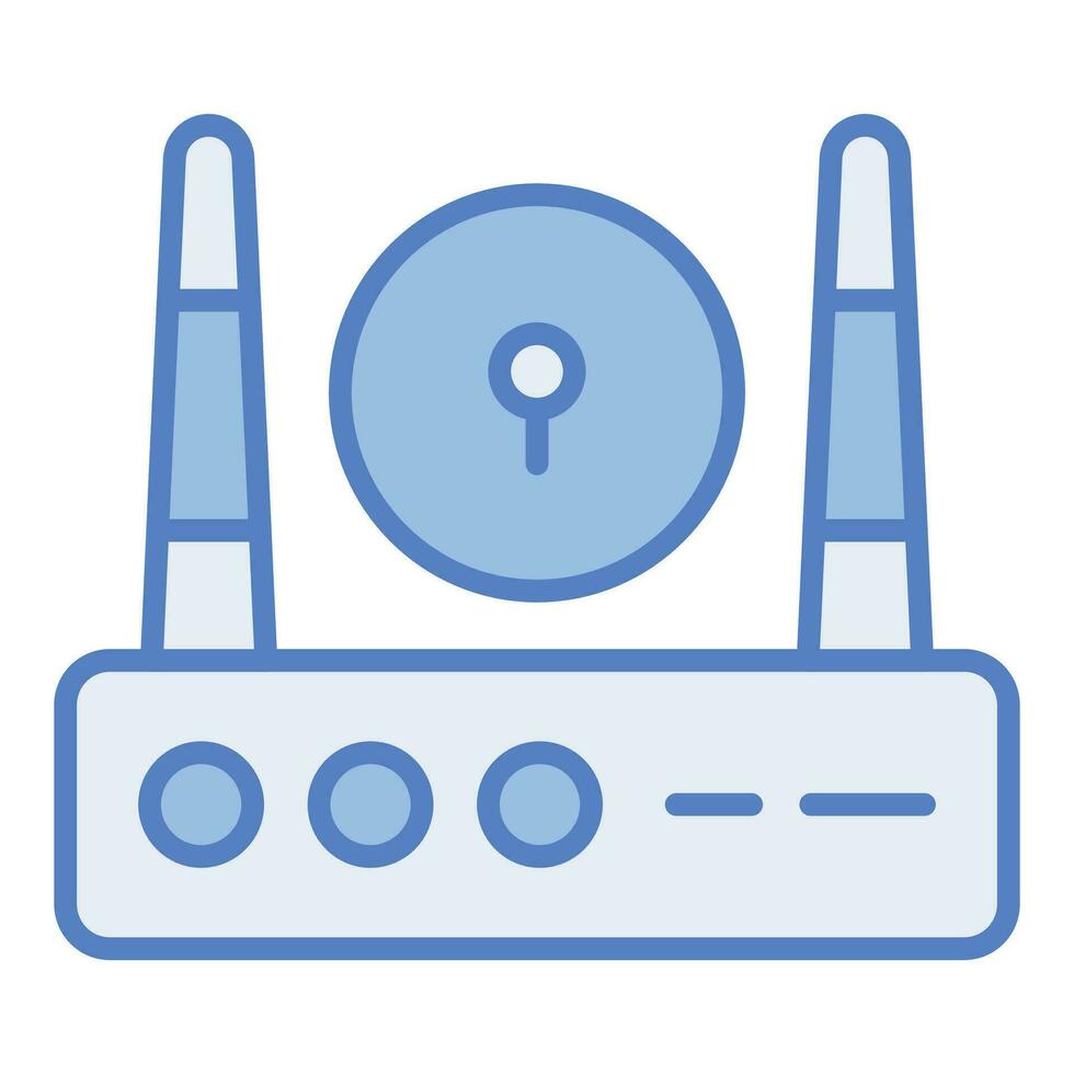 modern icoon vector van Wifi router veiligheid, Wifi signalen met sleutelgat