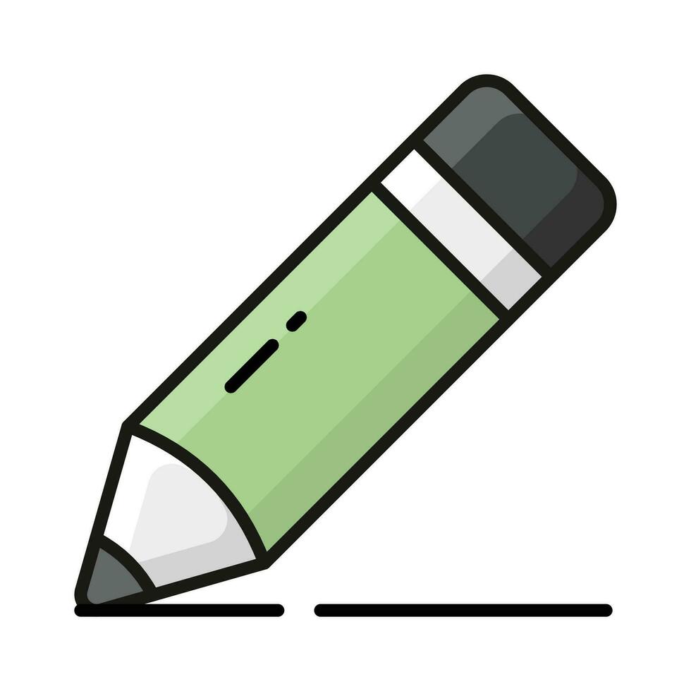 potlood vector pictogram geïsoleerd op een witte achtergrond