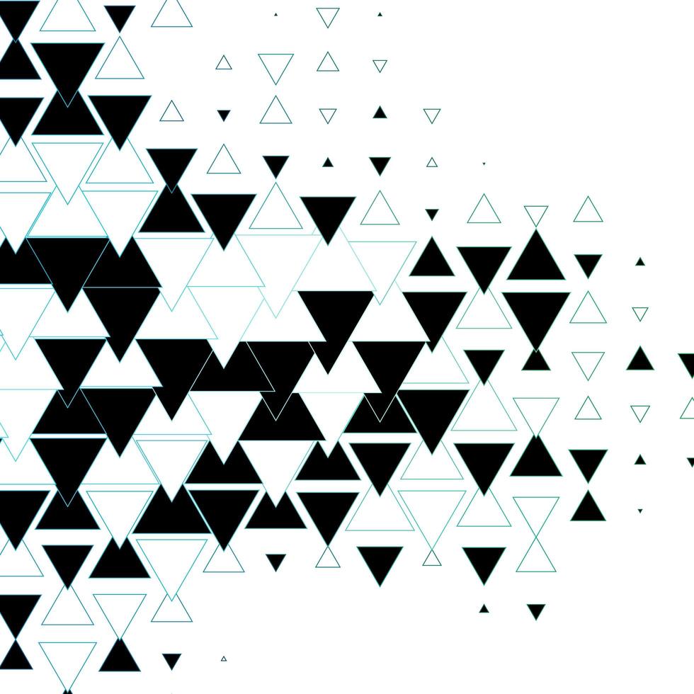 donkerblauwe, groene vectorlay-out met lijnen, driehoeken. vector