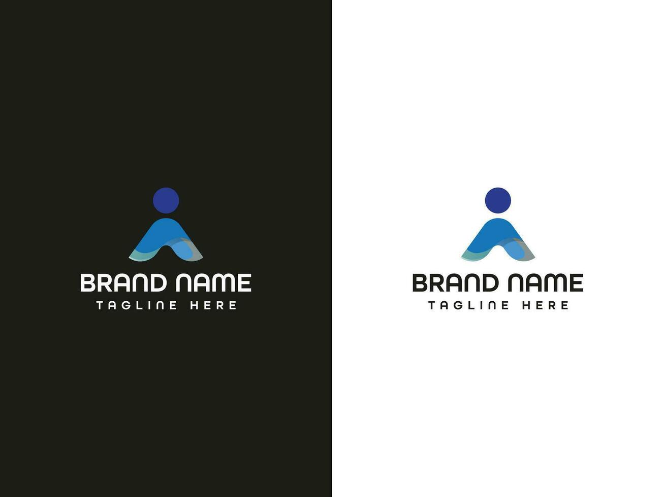 brief bedrijf minimaal logo ontwerp vector