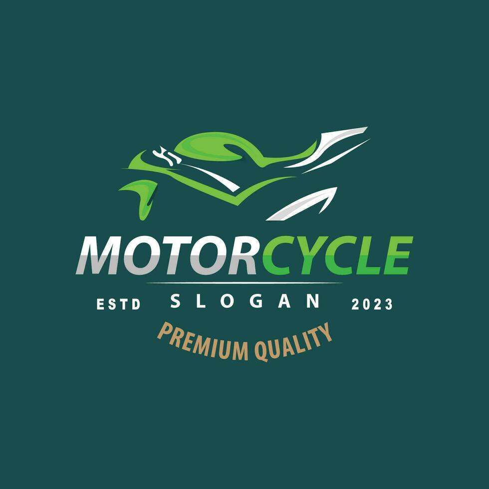 motorfiets logo ontwerp, fiets voertuig reparatie garage vector, symbool illustratie vector