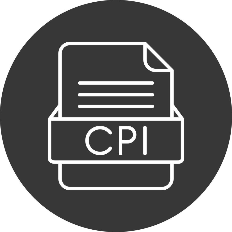 cpi het dossier formaat vector icoon