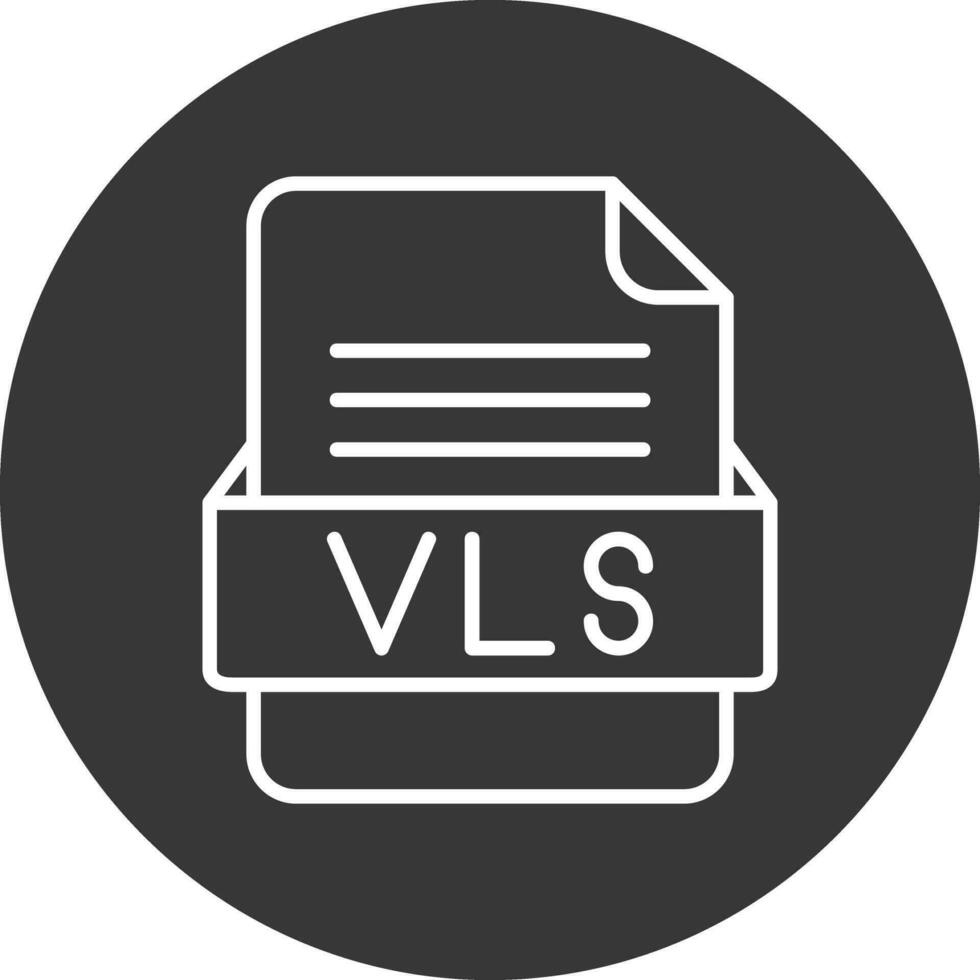 vls het dossier formaat vector icoon