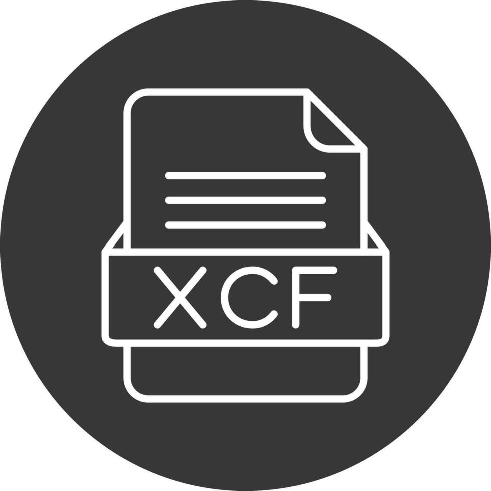xcf het dossier formaat vector icoon