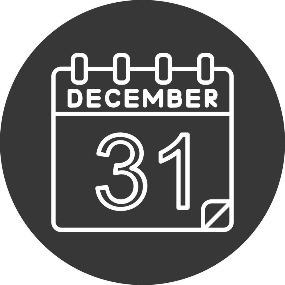 31 december vector icoon