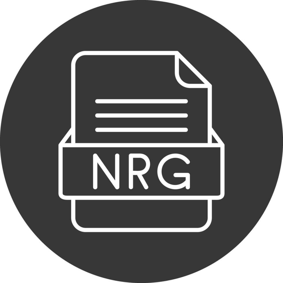 nrg het dossier formaat vector icoon