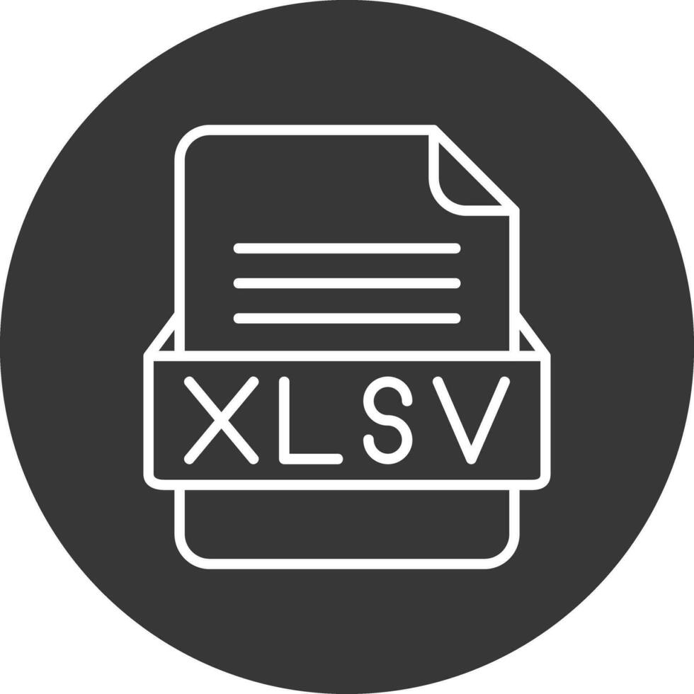 xlsv het dossier formaat vector icoon