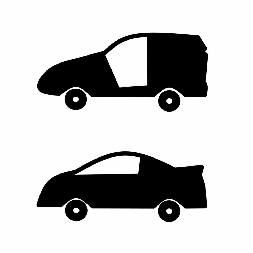 illustratie van een zwart auto vector