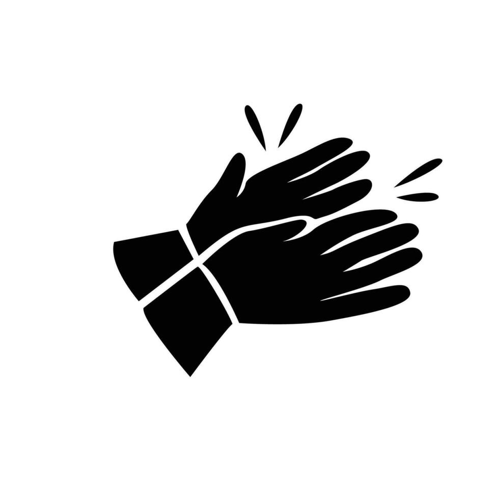 klap hand- gebaar icoon ontwerp. waardering teken en symbool. vector