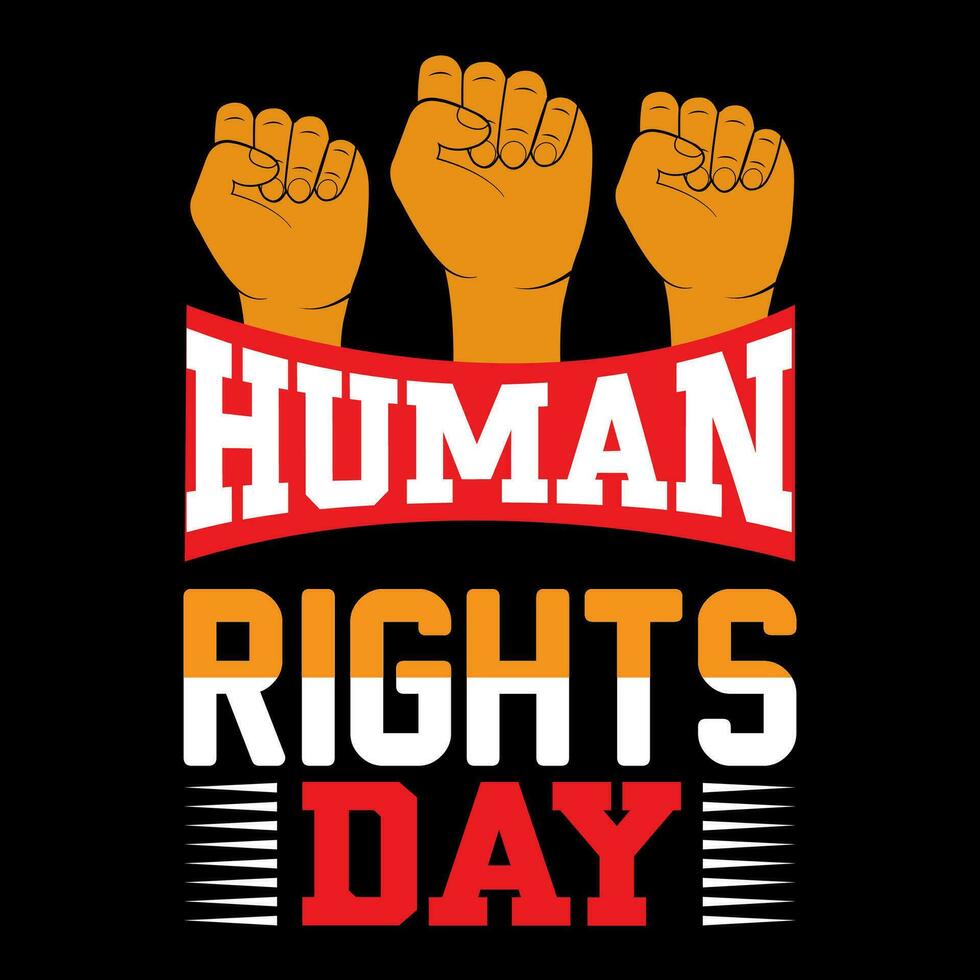 menselijk rechten dag. menselijk rechten t-shirt ontwerp. vector