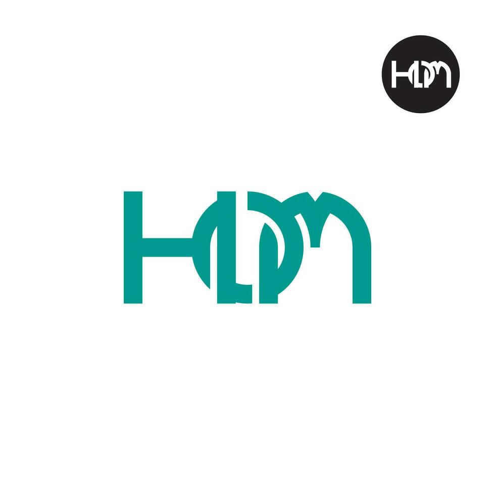 brief thuis monogram logo ontwerp vector