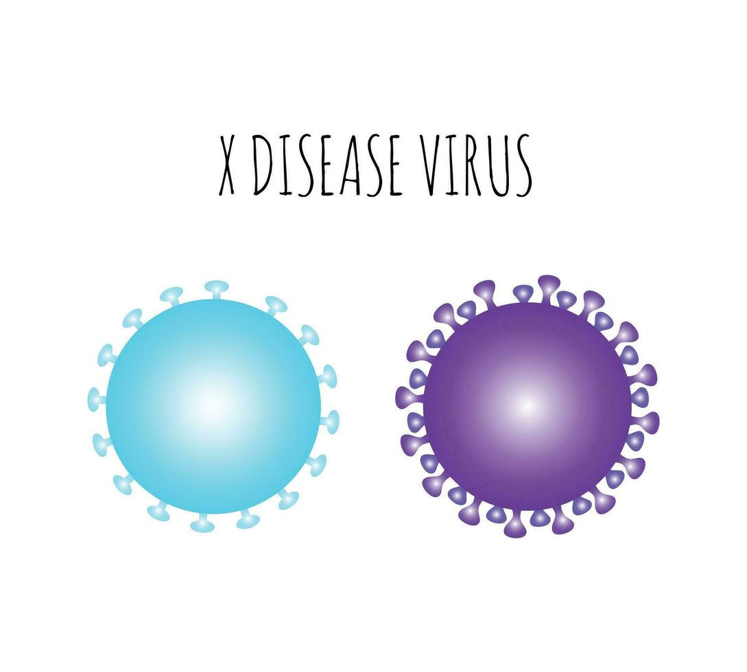 conceptuele biomedisch illustratie van de herpes gemakkelijk X dieses virus vector