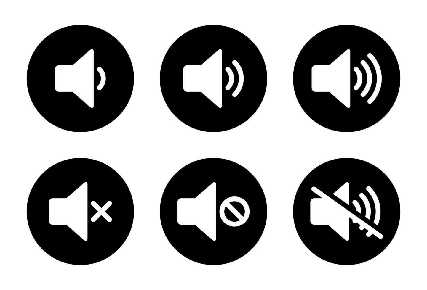 dempen spreker volume knop icoon vector. geluid uit, audio teken symbool vector