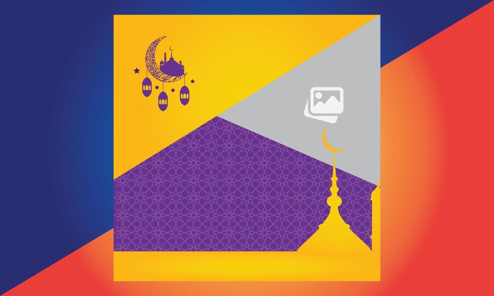 ramadan verkoop sociale media banners, eid mubarak verkoop, banner vector