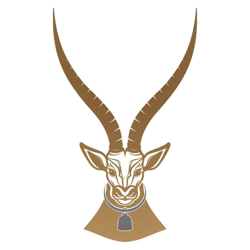 antilope logo vector illustraties ontwerp icoon logo