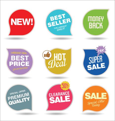 Moderne badges stickers en labels-collectie vector