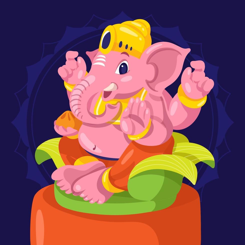 gelukkige ganesh chaturthi vector