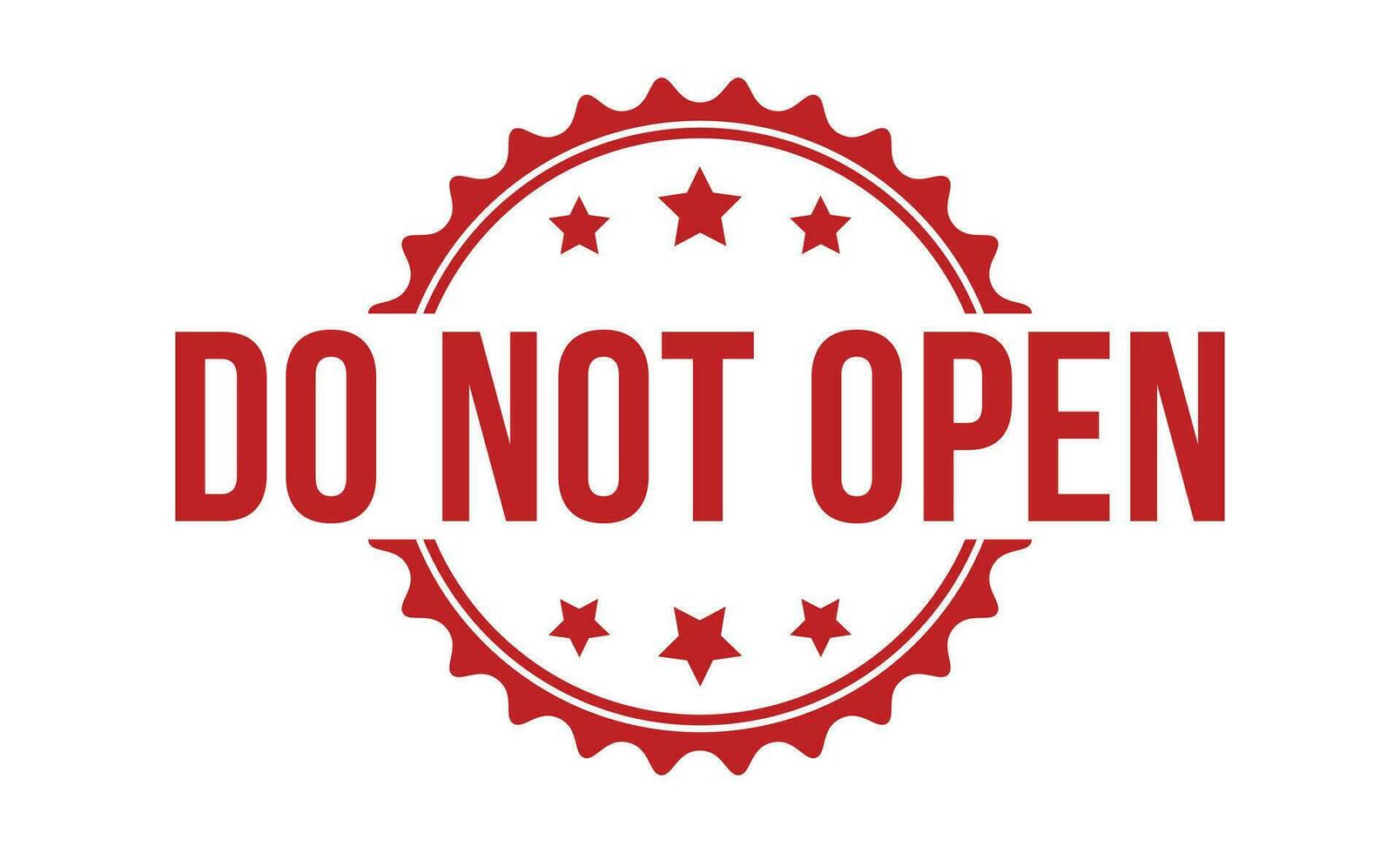Doen niet Open postzegel rood rubber postzegel Aan wit achtergrond. Doen niet Open postzegel teken. Doen niet Open stempel. vector
