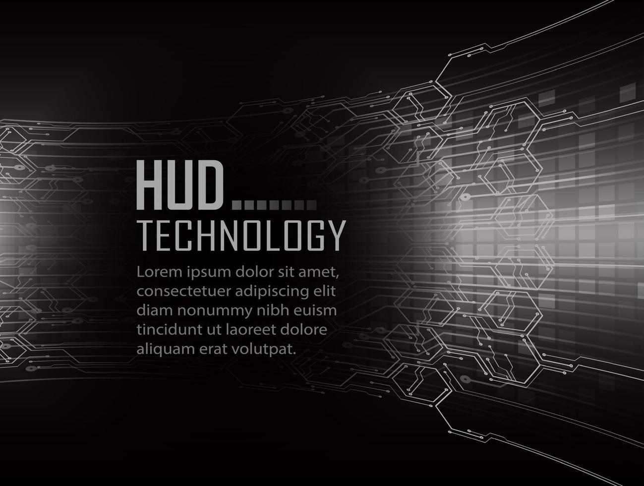 tekst cyber circuit toekomstige technologie concept achtergrond vector