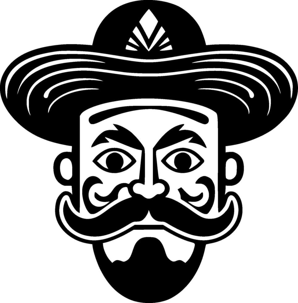 Mexicaans - minimalistische en vlak logo - vector illustratie