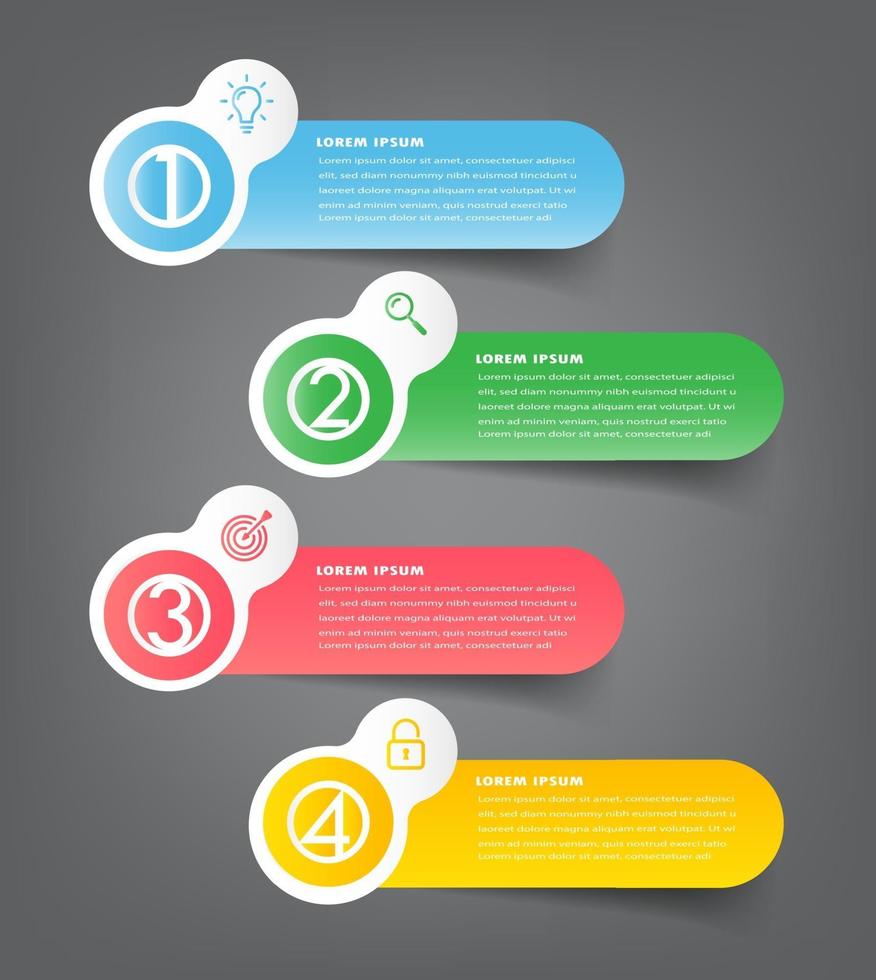 moderne infographic tekstvaksjabloon, infographicsbanner vector