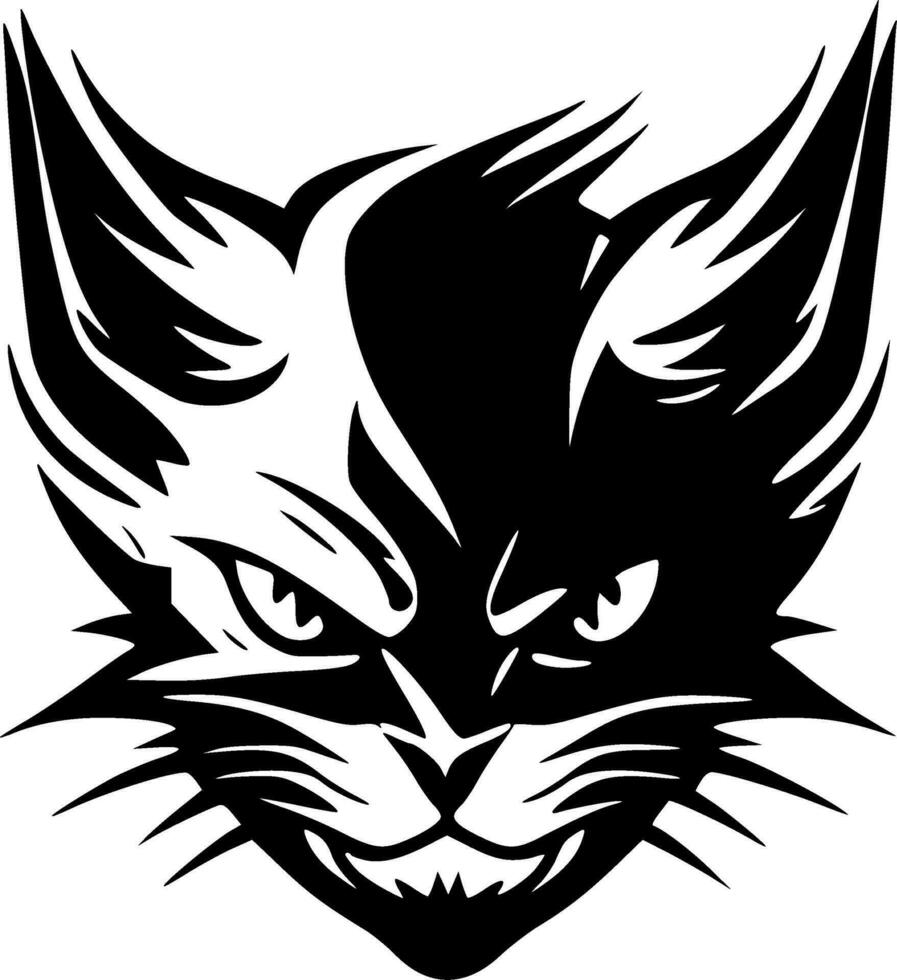 wilde kat - hoog kwaliteit vector logo - vector illustratie ideaal voor t-shirt grafisch