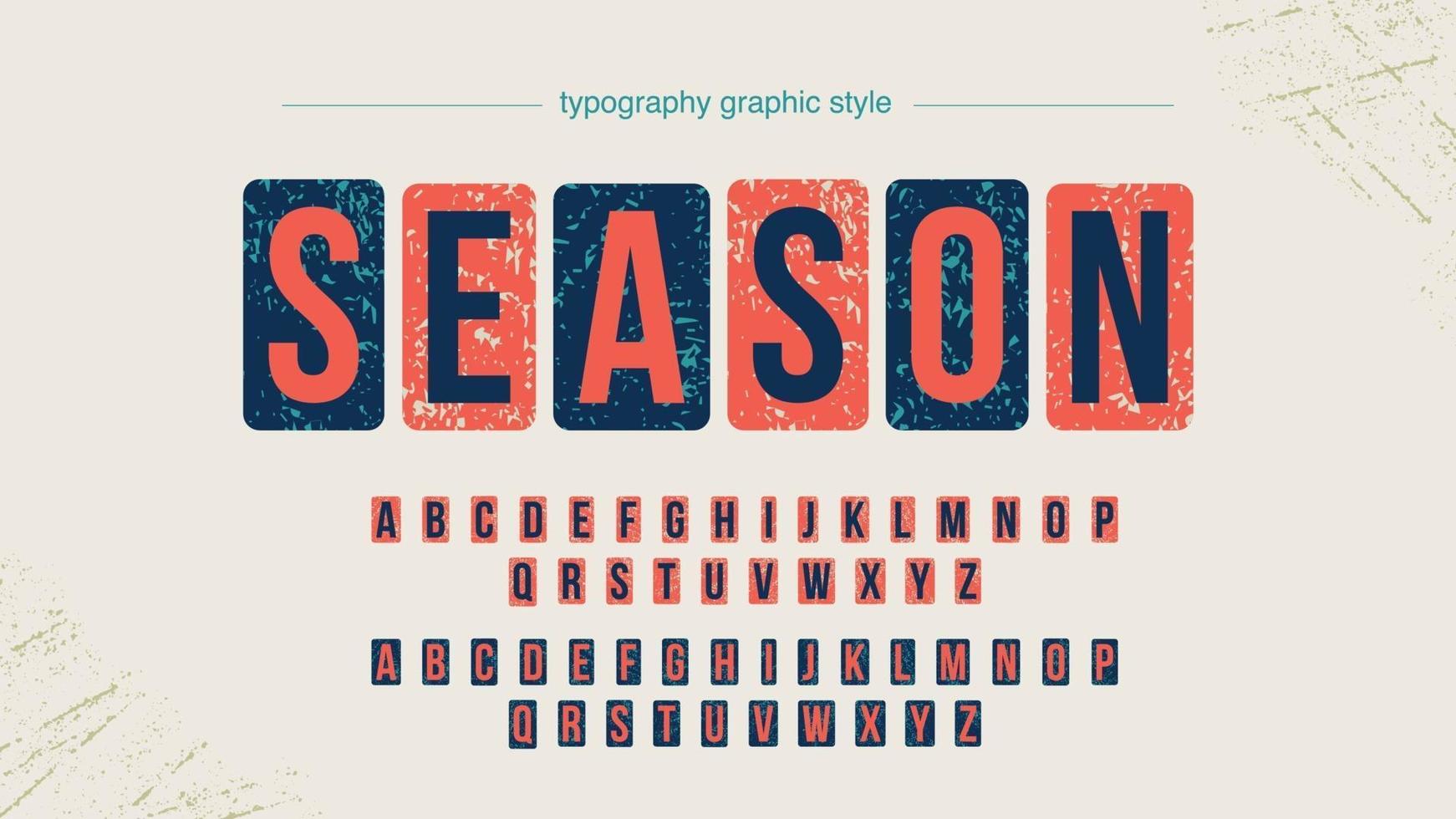 grunge textuur afgeronde vierkanten typografie vector