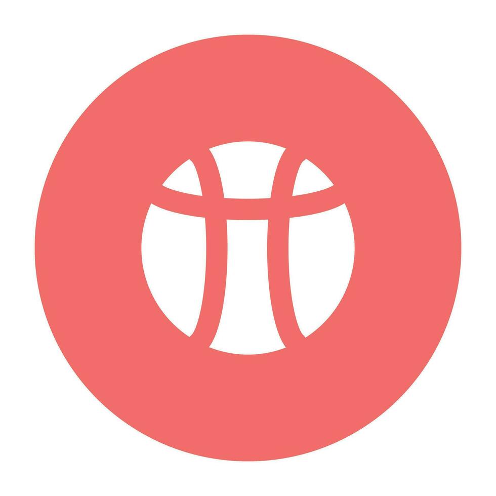 sport- en spellen vlak circulaire icoon vector