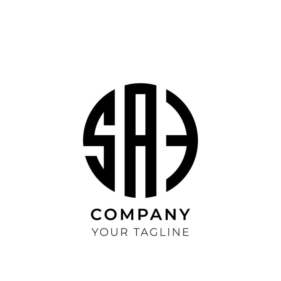 zeg, Sam brieven abstract logo monogram ontwerp vector
