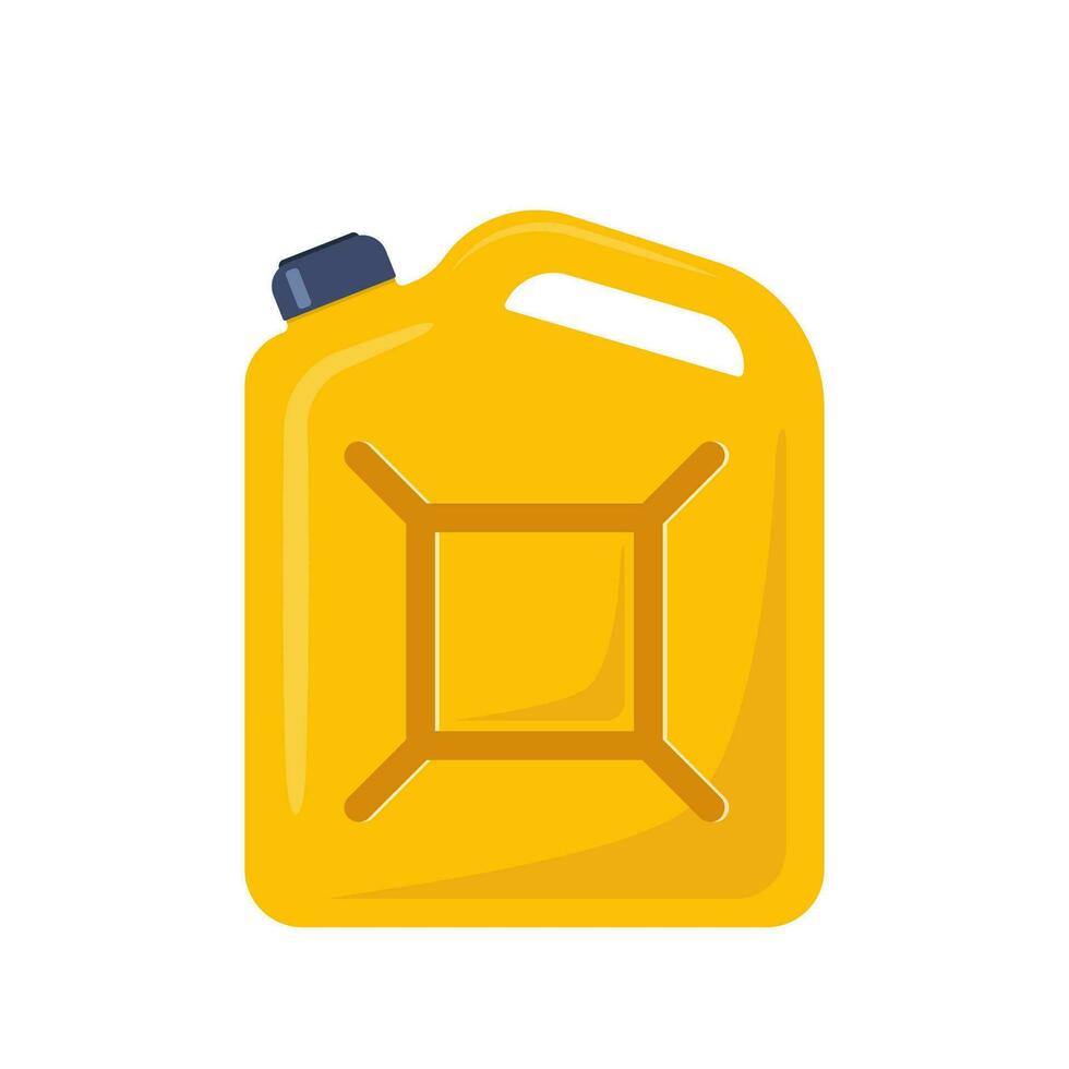 jerrycan. bus voor benzine, benzine en motor olie. vector illustratie.