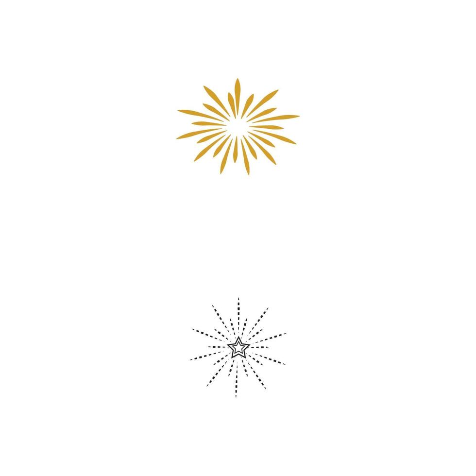 vuurwerk logo sjabloon vector symbool