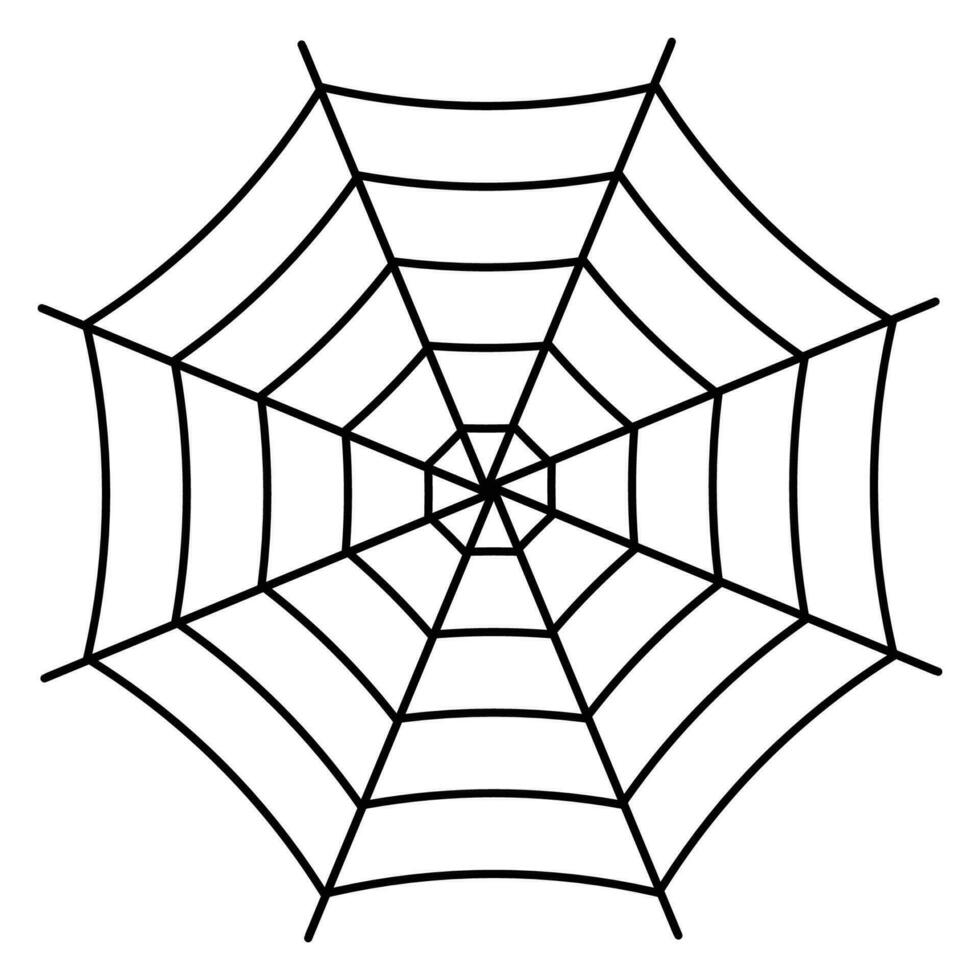 spin web zwart silhouet icoon vector