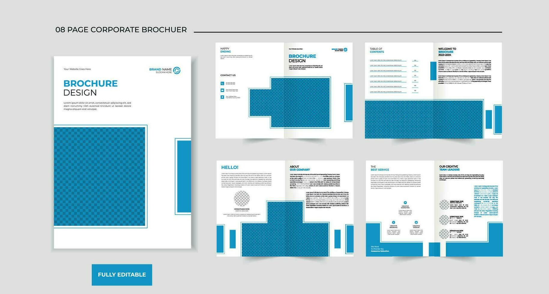 bedrijf profiel brochure ontwerp vector