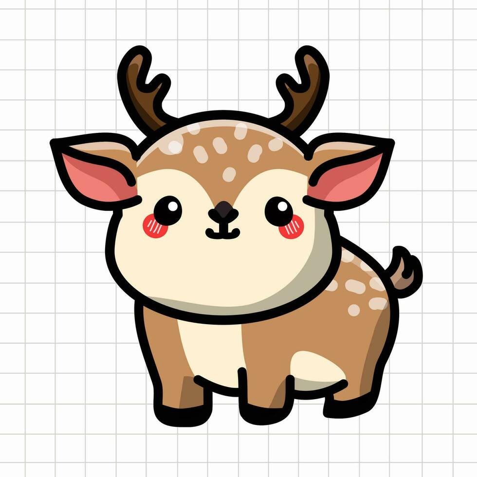 schattig Raindeer dier illustratie vector