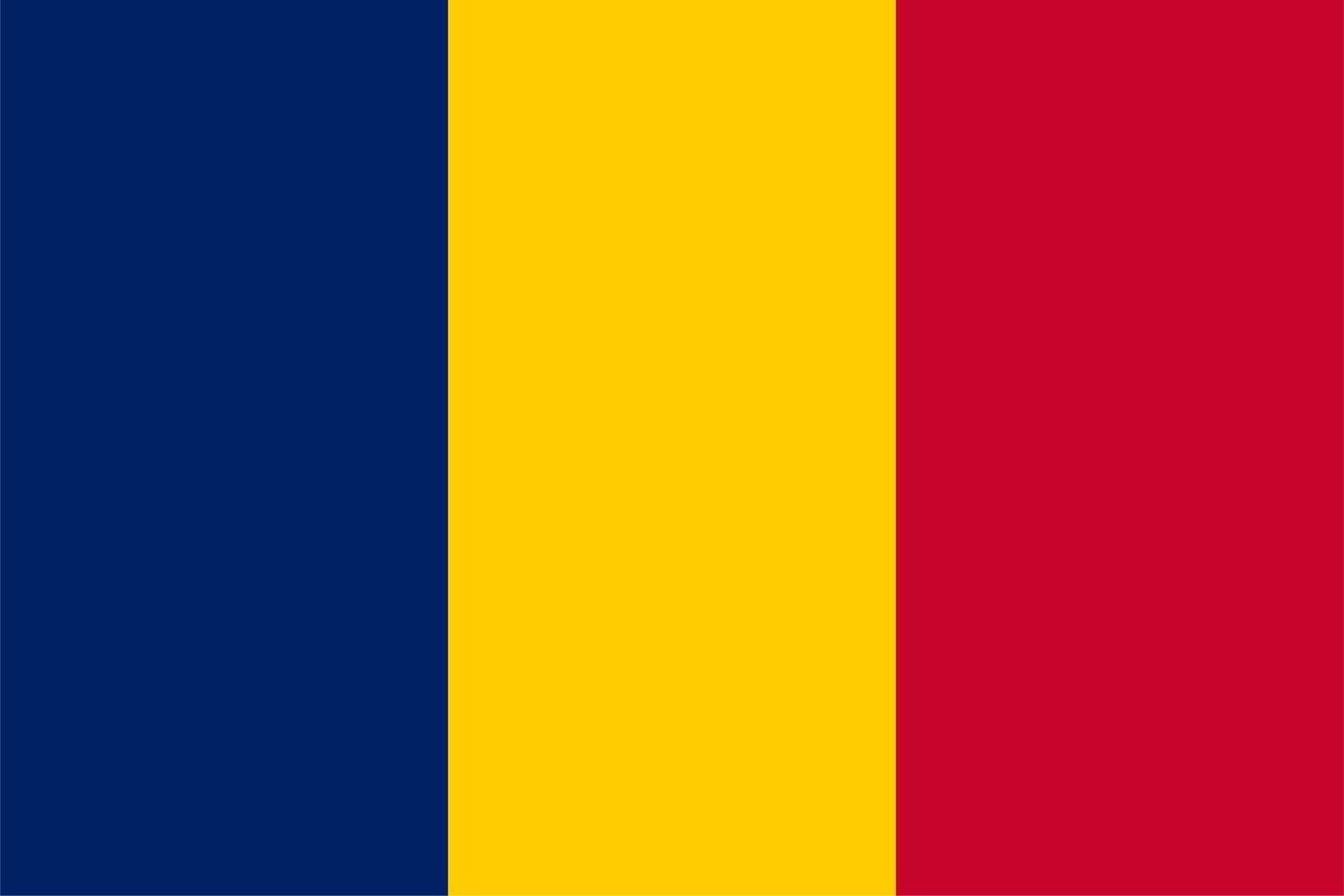 Tsjadische vlag van Tsjaad vector