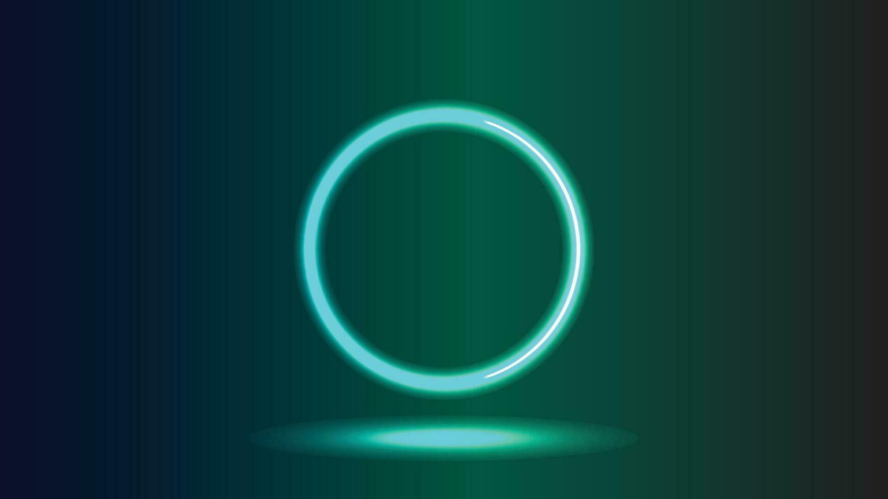 neon ring ontwerp, neon cirkel vector